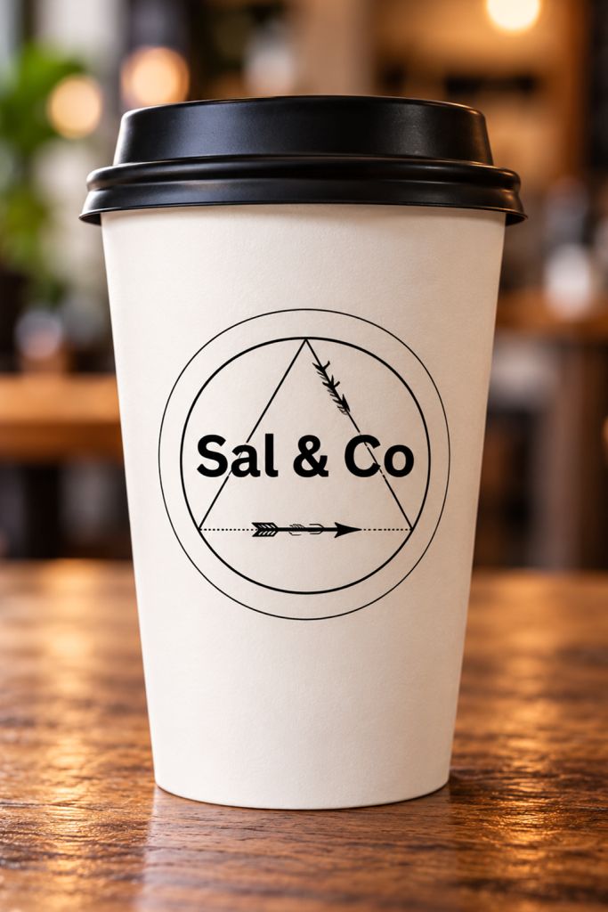 Premium printed takeaway coffee cup